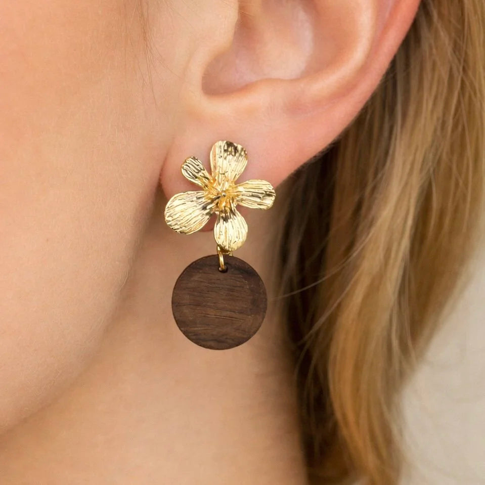 Ohrringe Bloom & Walnut Drop Studs