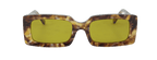 Rechteckige Sonnenbrille tortoise