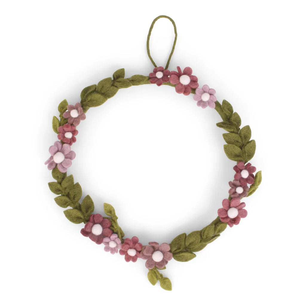 Filz Blumenkranz | Rosa