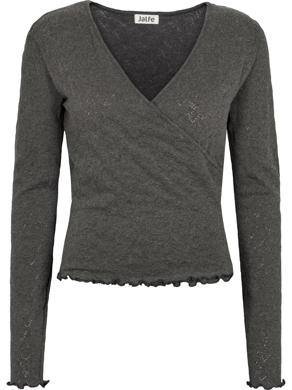 Langarmshirt Jacquard Wrap aus 100% Bio Baumwolle