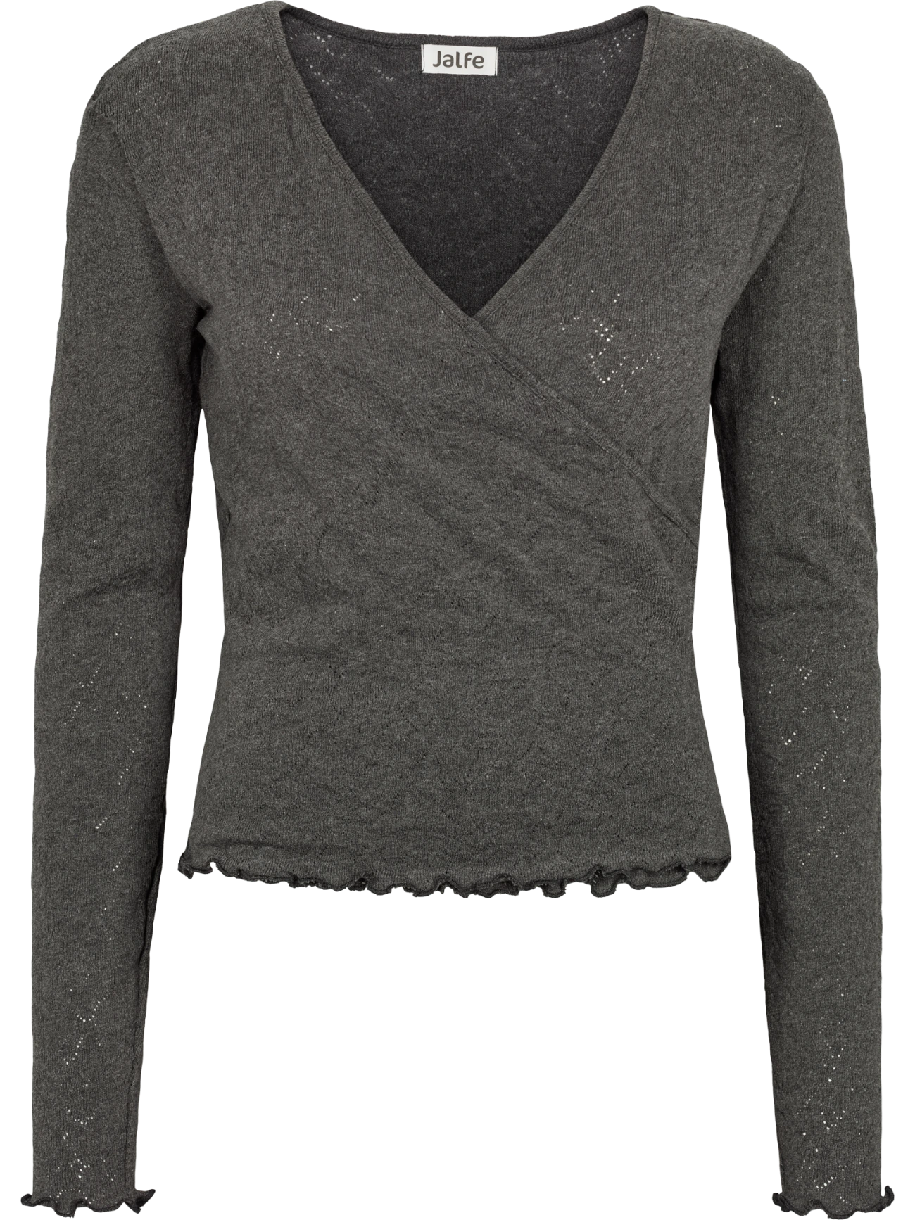 Langarmshirt Jacquard Wrap aus 100% Bio Baumwolle