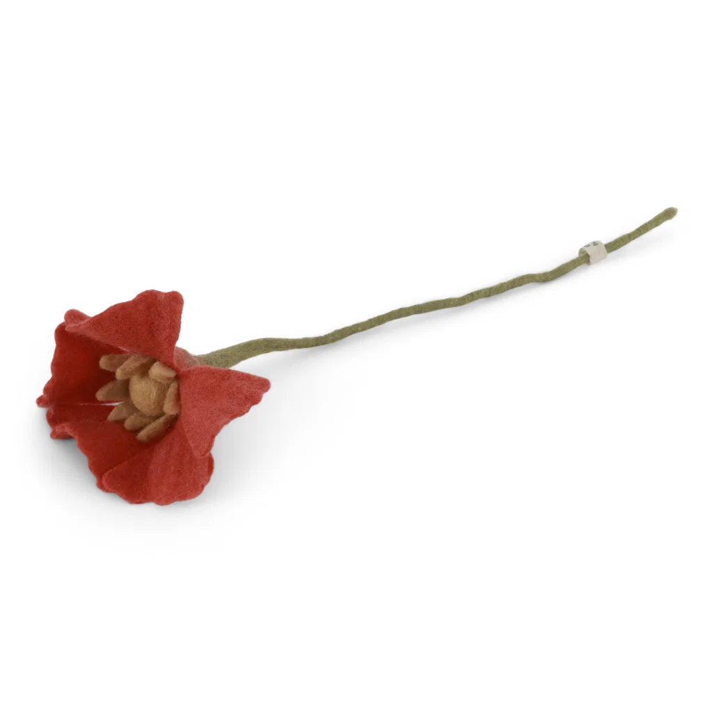Filz Mohnblume