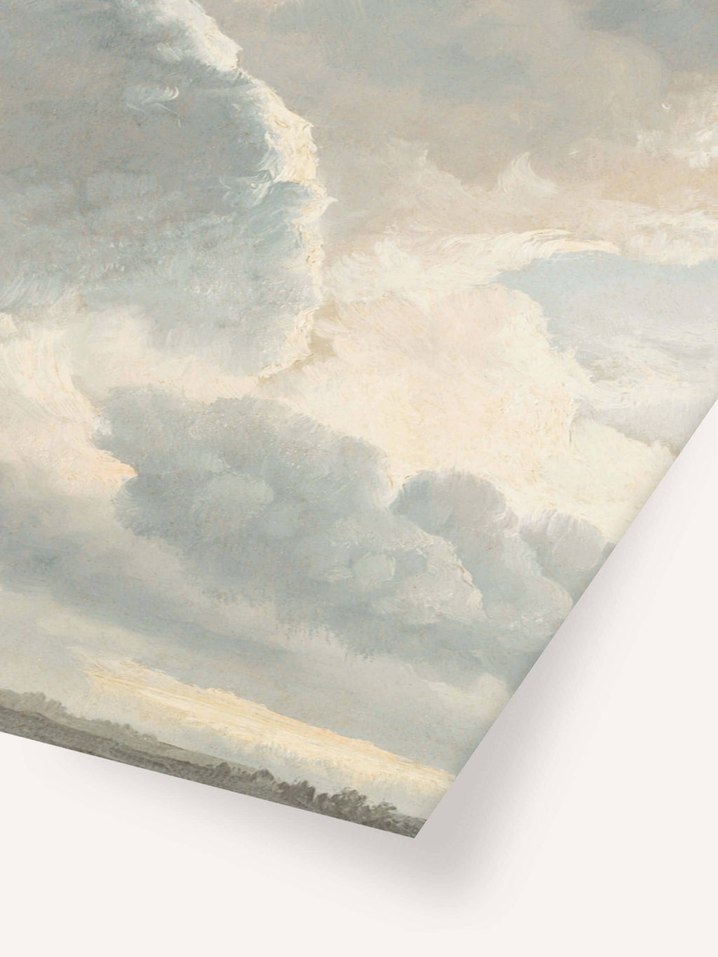 Studie von Wolken – Vintage Kunstdruck: 30x40