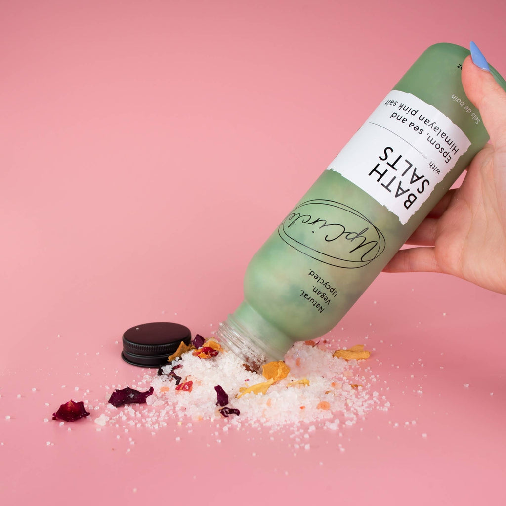 Umweltfreundliche Badesalze mit Epsom-Meer- und Himalaya-Pink-Salz