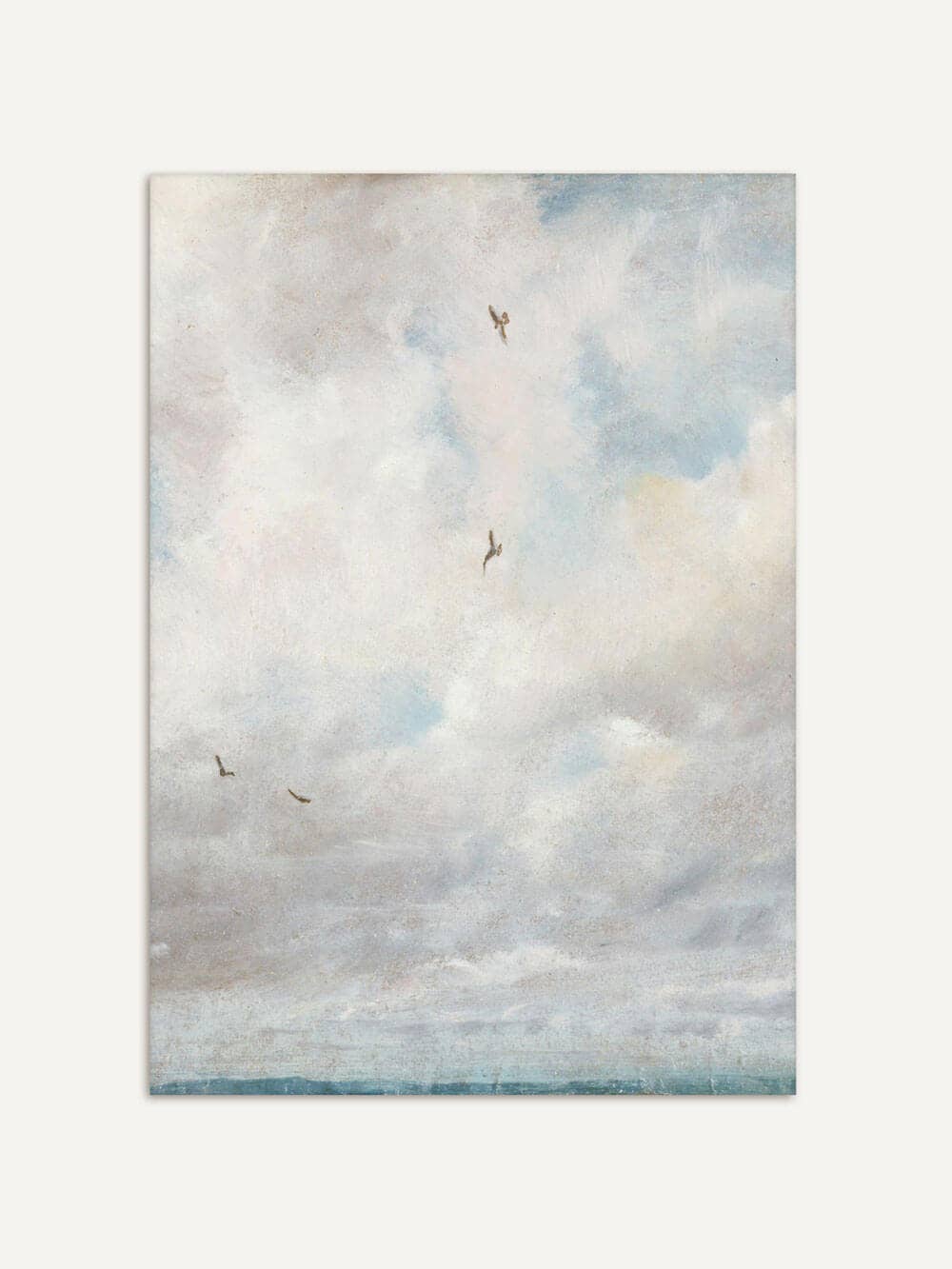 Himmelslandschaft – Vintage Wolken Kunstdruck: 30x40
