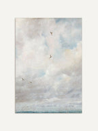 Himmelslandschaft – Vintage Wolken Kunstdruck: 30x40