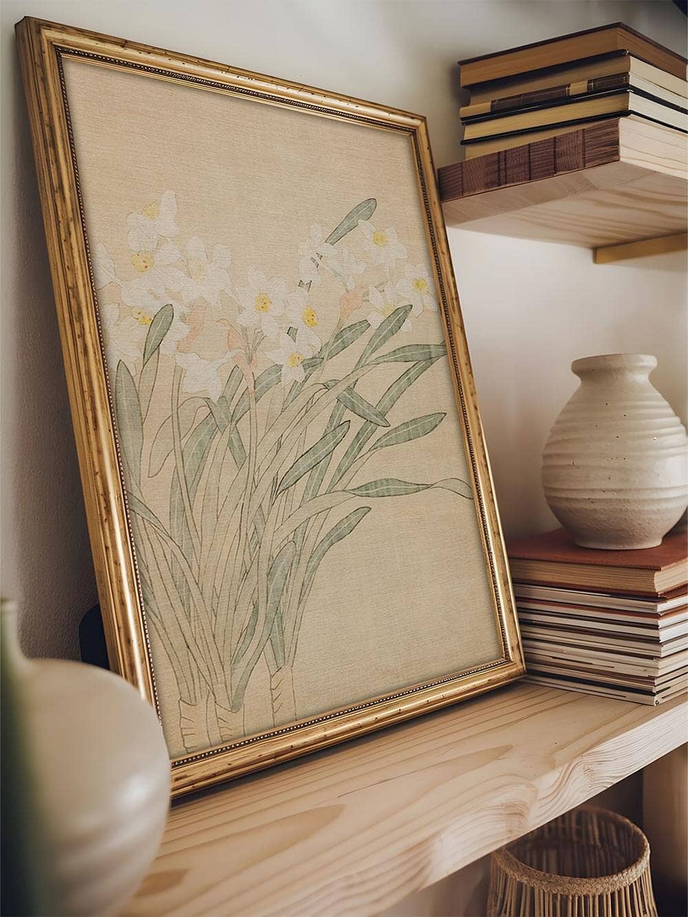 Botanischer Narzissen Kunstdruck: 30x40