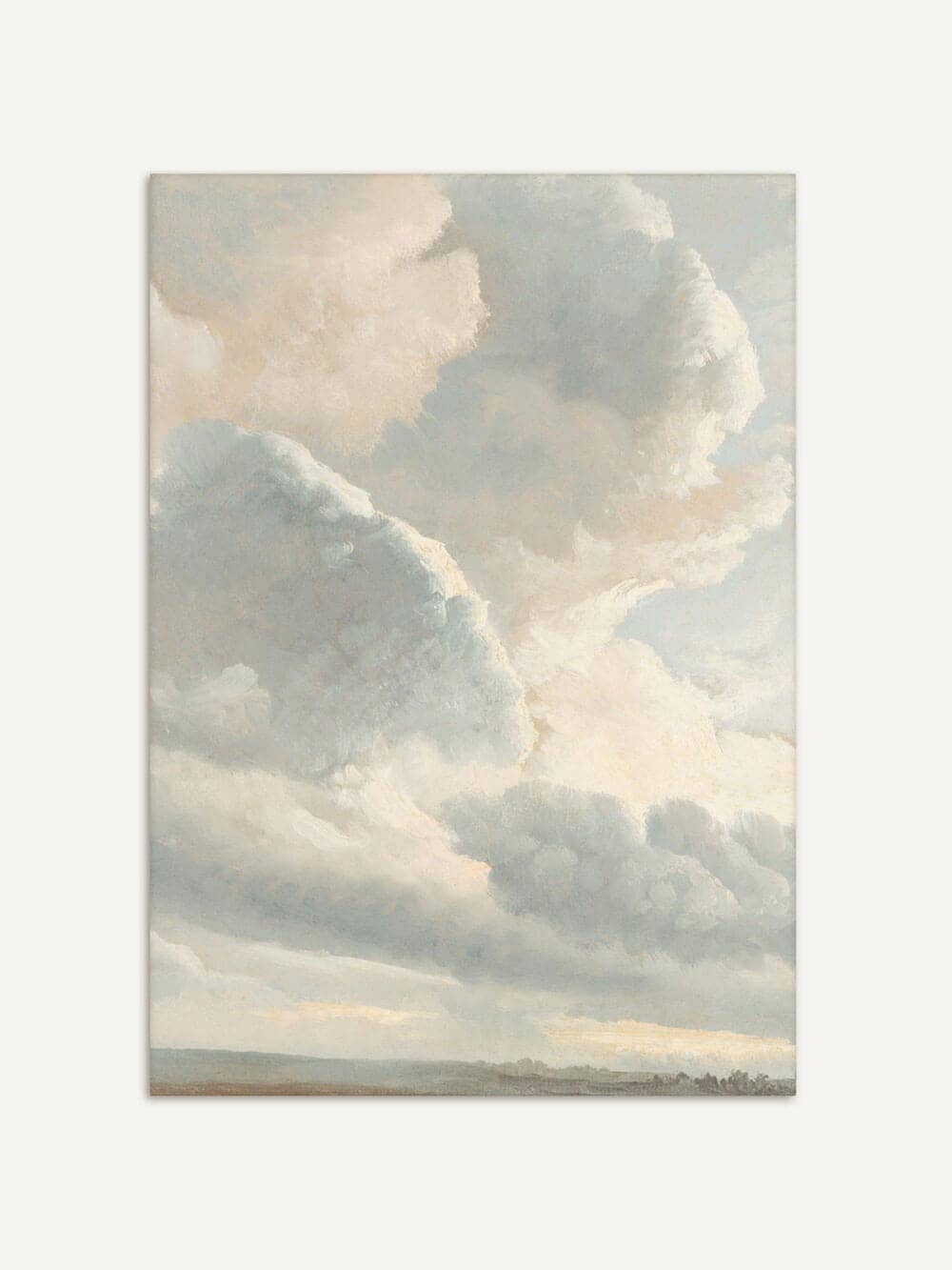 Studie von Wolken – Vintage Kunstdruck: 30x40