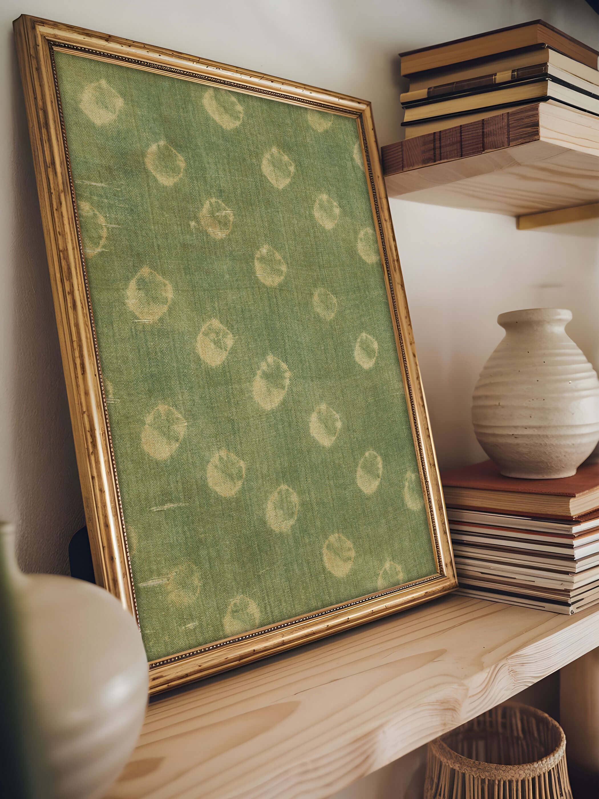 Tabby-Gewebe – Wabi Sabi Minimalistischer Kunstdruck: 30x40