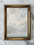Himmelslandschaft – Vintage Wolken Kunstdruck: 30x40