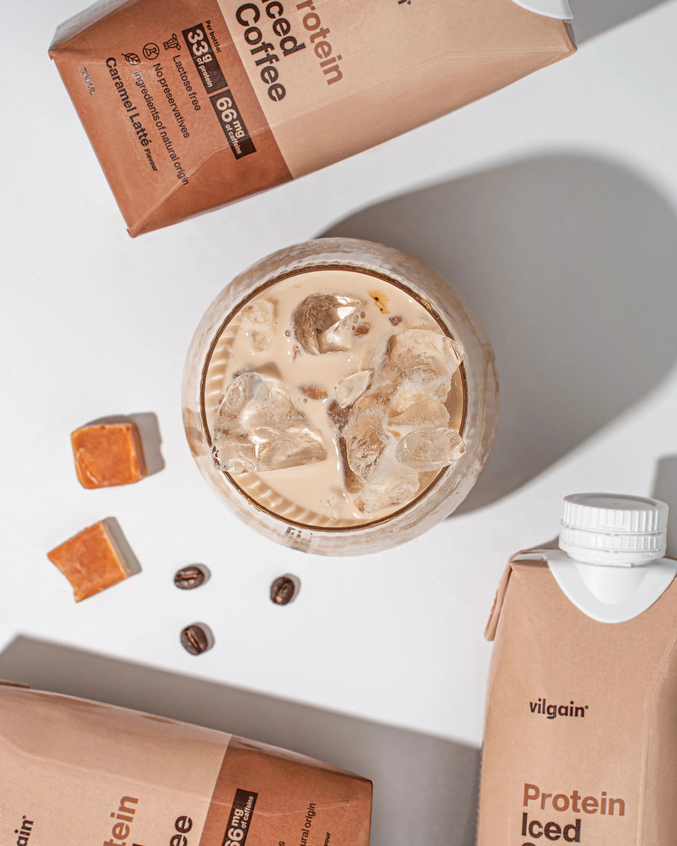 Protein Eiskaffee | Karamell