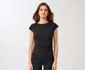 Shirt Side Ruffled | Black