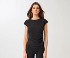 Shirt Side Ruffled | Black