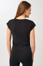Shirt Side Ruffled | Black
