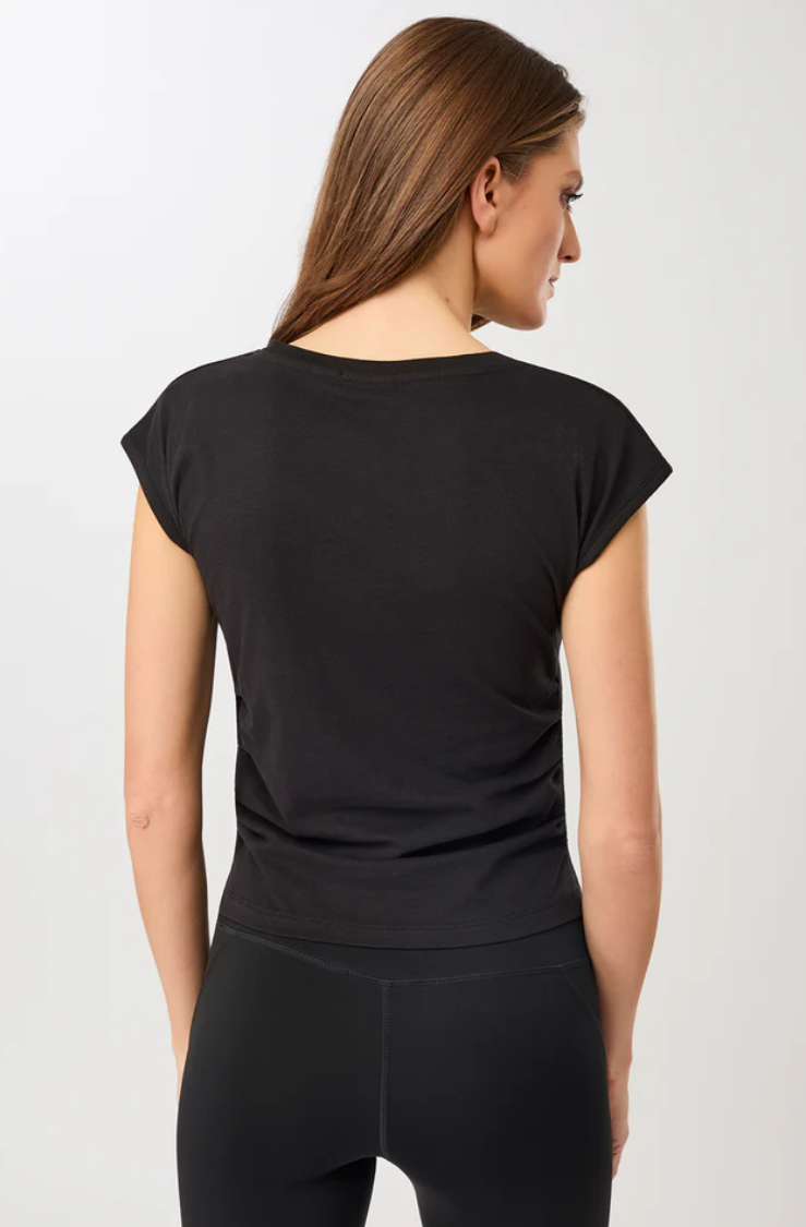 Shirt Side Ruffled | Black