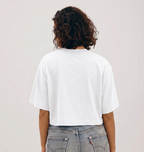 Boxy Crop Shirt aus 100% Bio Baumwolle | White
