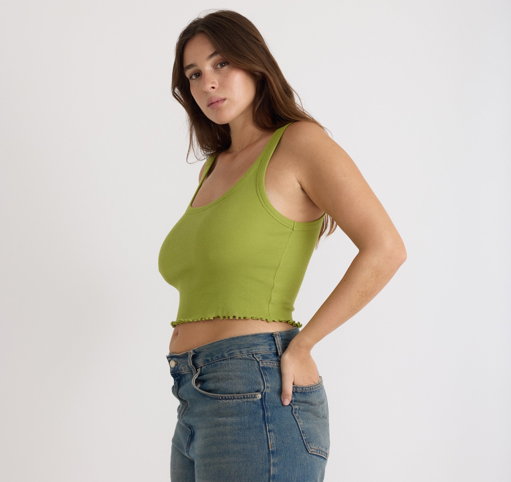 Rib Top | Matcha