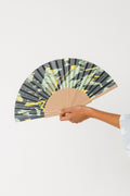 Handfächer Holz, spanischer Fächer Baumwolle, BERO FAN, nachhaltiges Sommer-Accessoire, Fächer Made in Spain.
