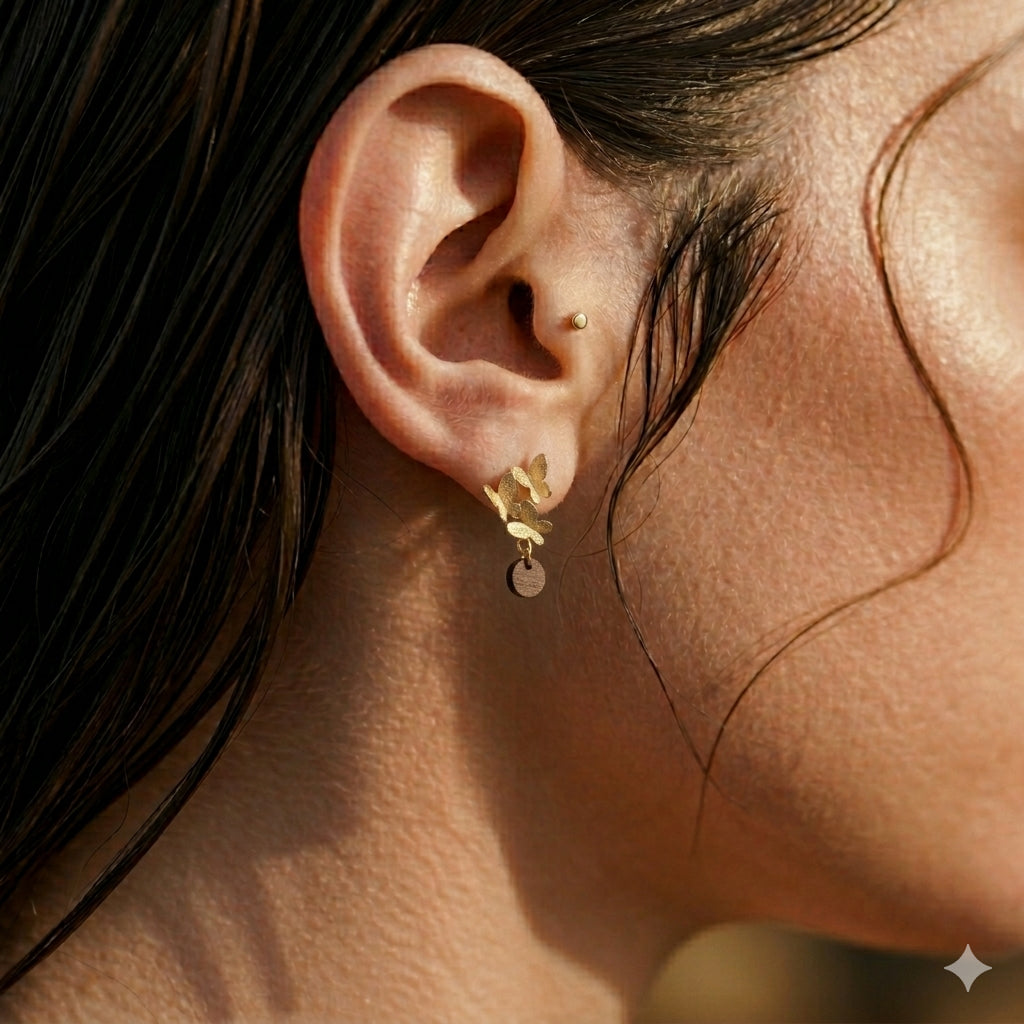Ohrringe Butterfly Trio Studs
