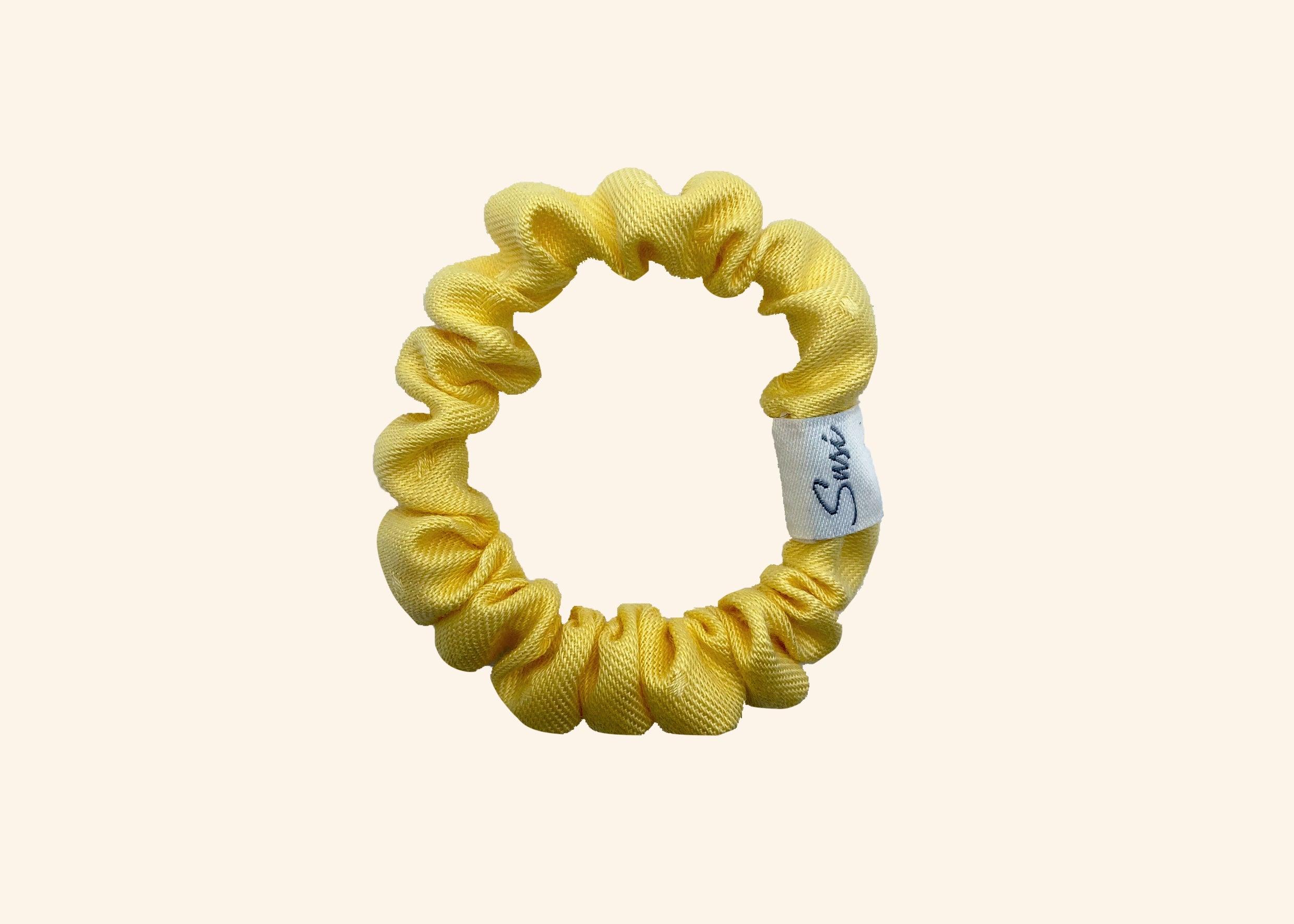 Hair Tie Rebirth Pastel Dots Buttercups Yellow Scrunchie Premium Hair Accessories | Sustainable Susi haargummi bio butterblume 