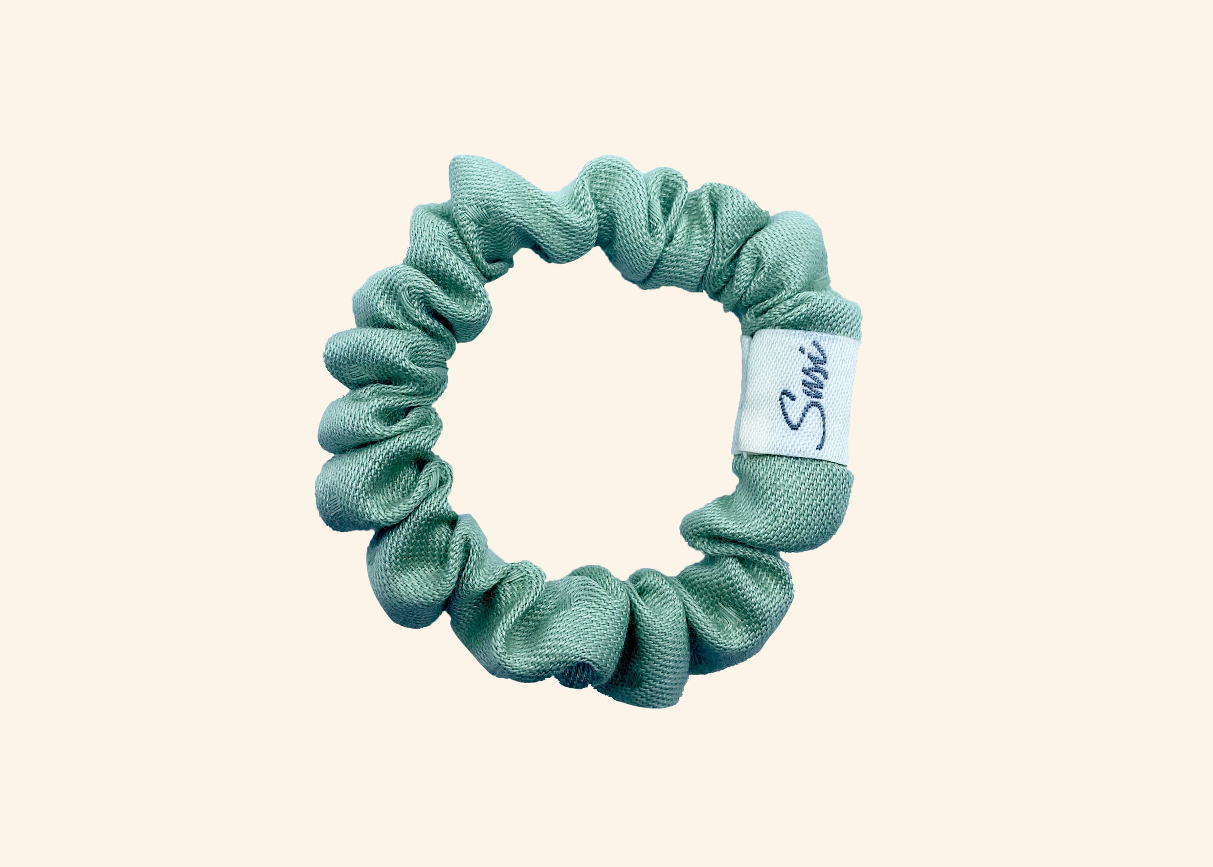 Hair Tie Rebirth Pastel Dots Minty Green Scrunchie Premium Hair Accessories | Sustainable Susi