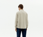 Hanfhemd Herren weiß, nachhaltiges Langarmhemd, Tencel Hemd leicht, Ant Shirt cruda, ökologische Herrenmode Sommer.