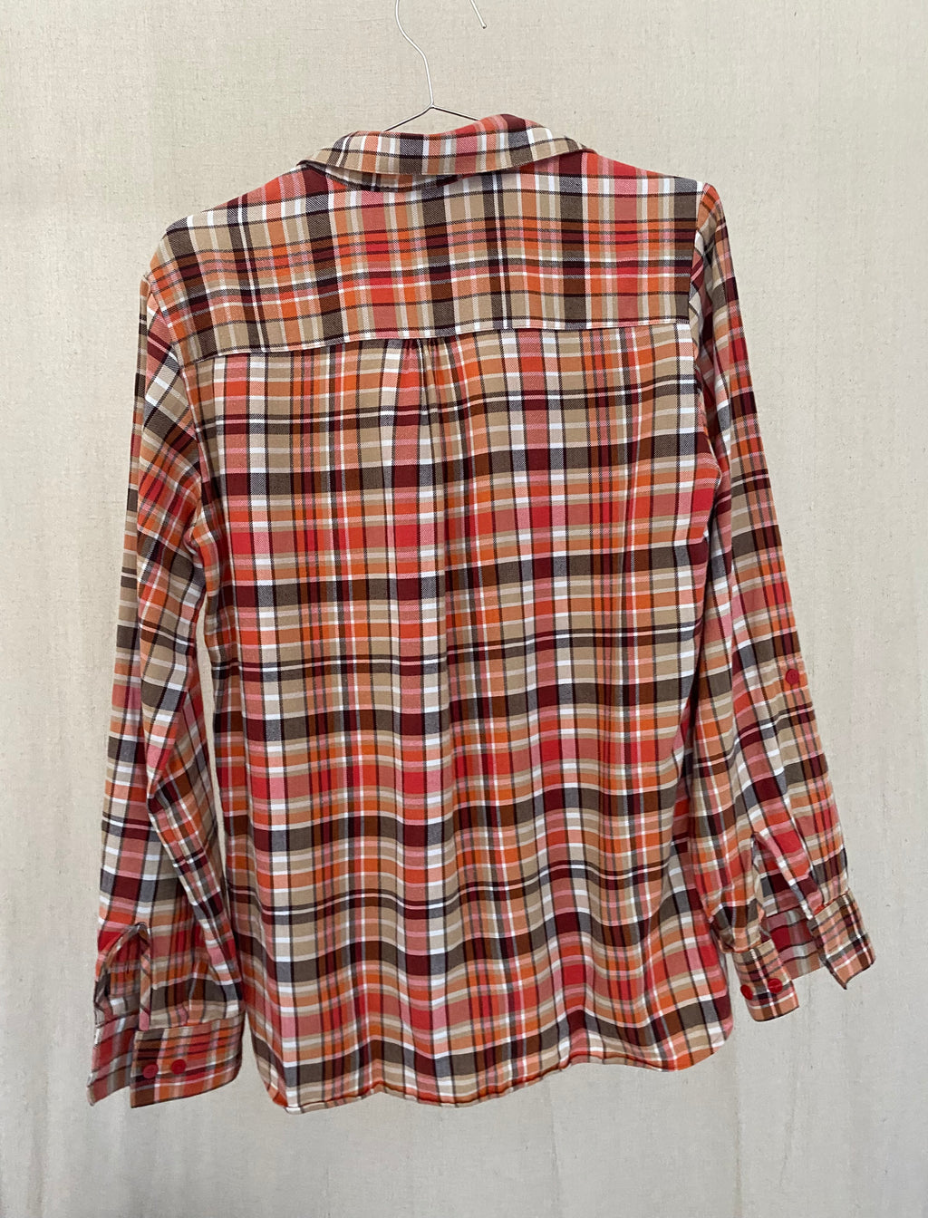 Second Hand | Bluse Orange kariert