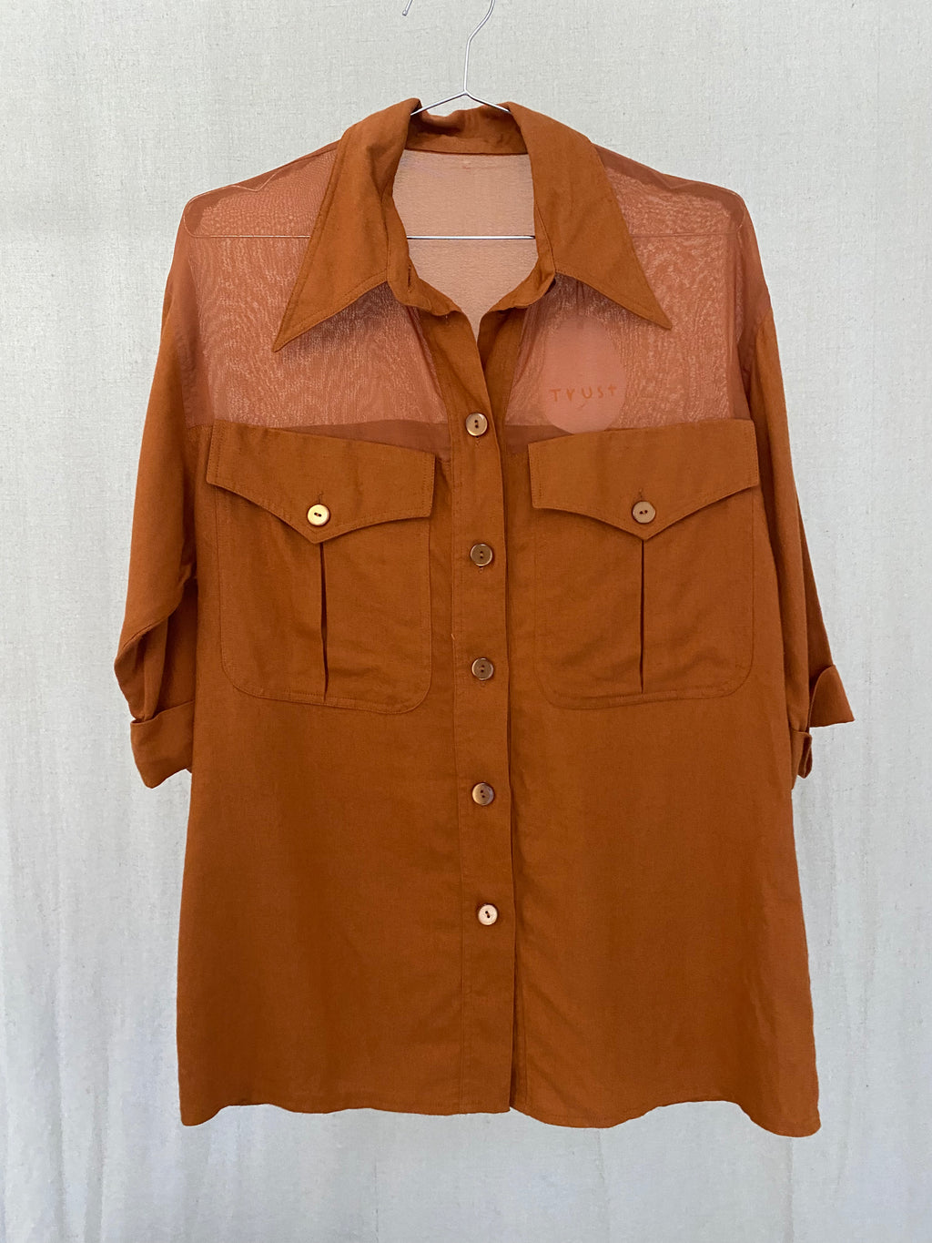 Second Hand | Bluse Leinen/Viskose