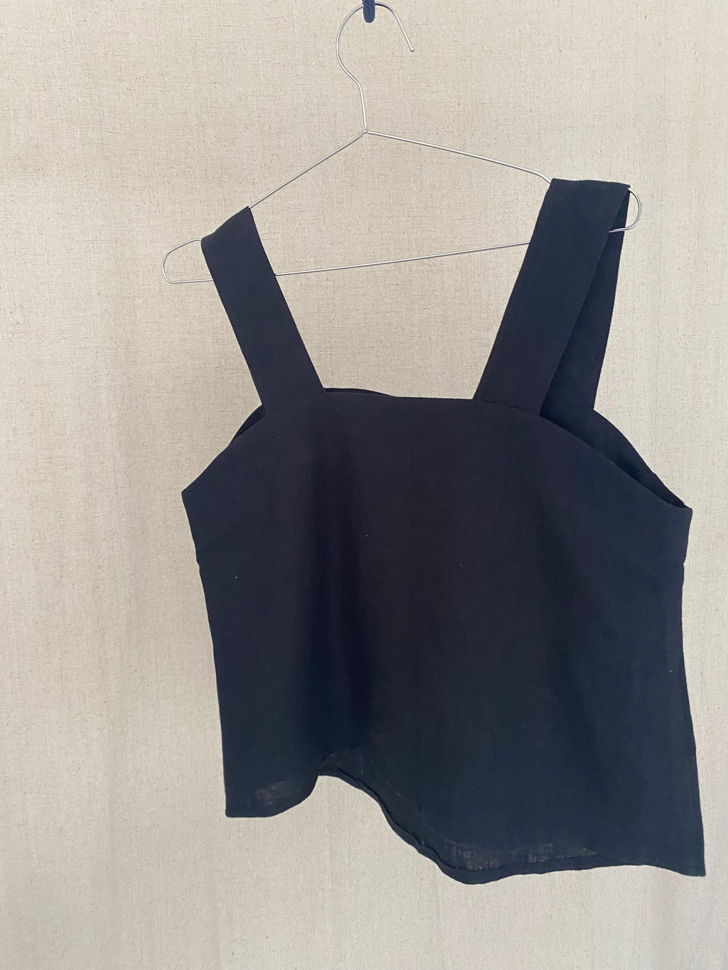 Top Leinen | Black