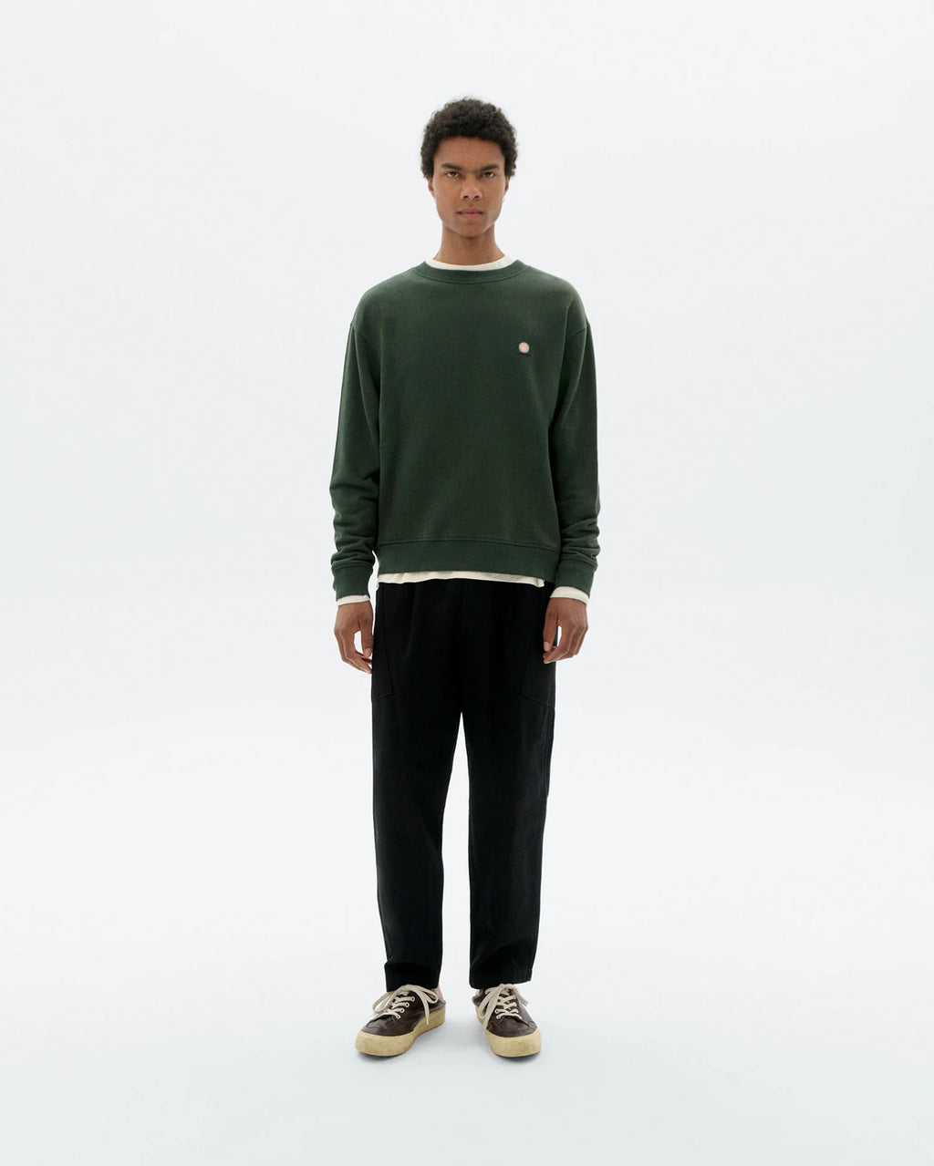 Pullover Leon Sol Bottle Green
