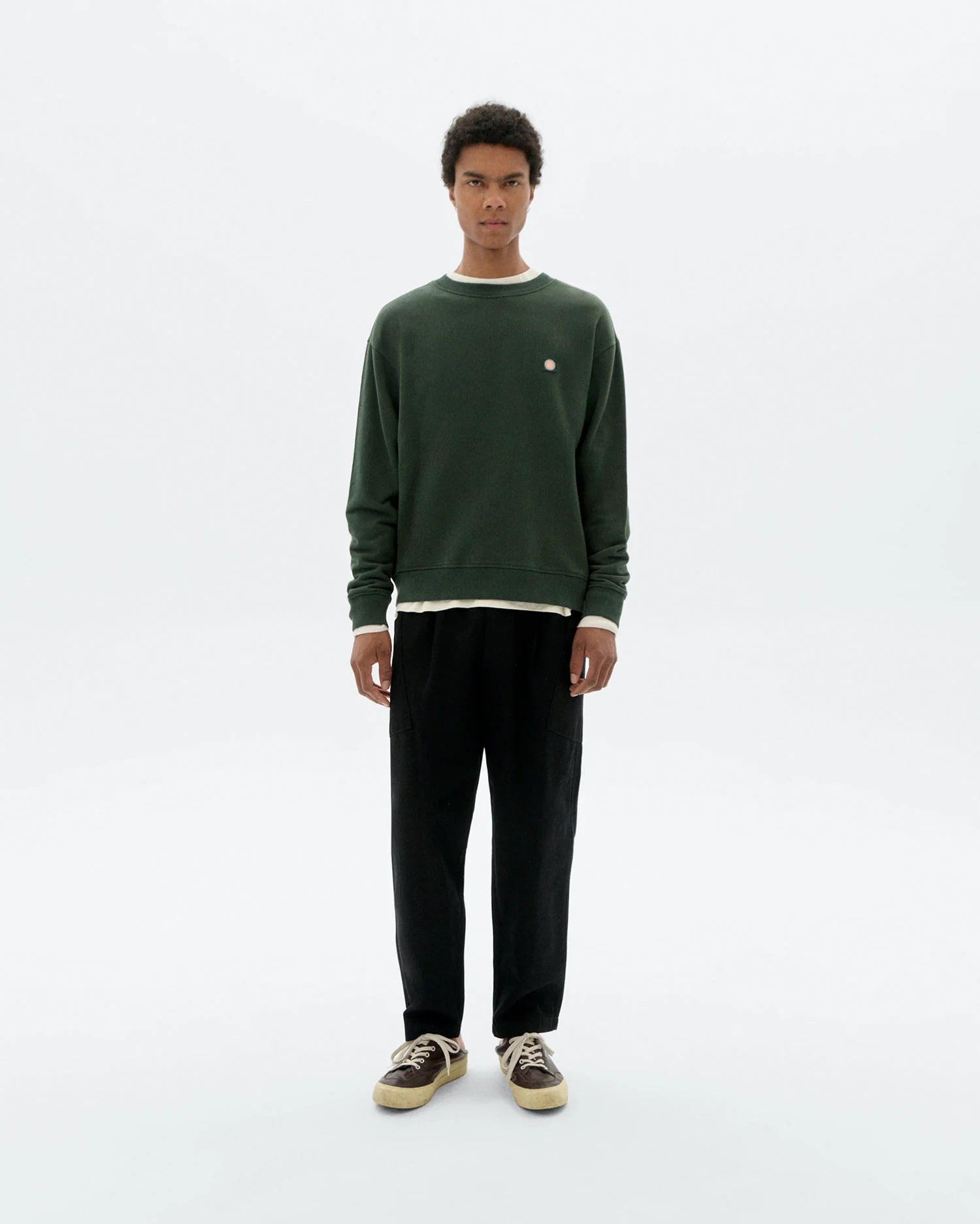 Pullover Leon Sol Bottle Green