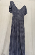 Second Hand Kleid Blumen schwarz weiß 
