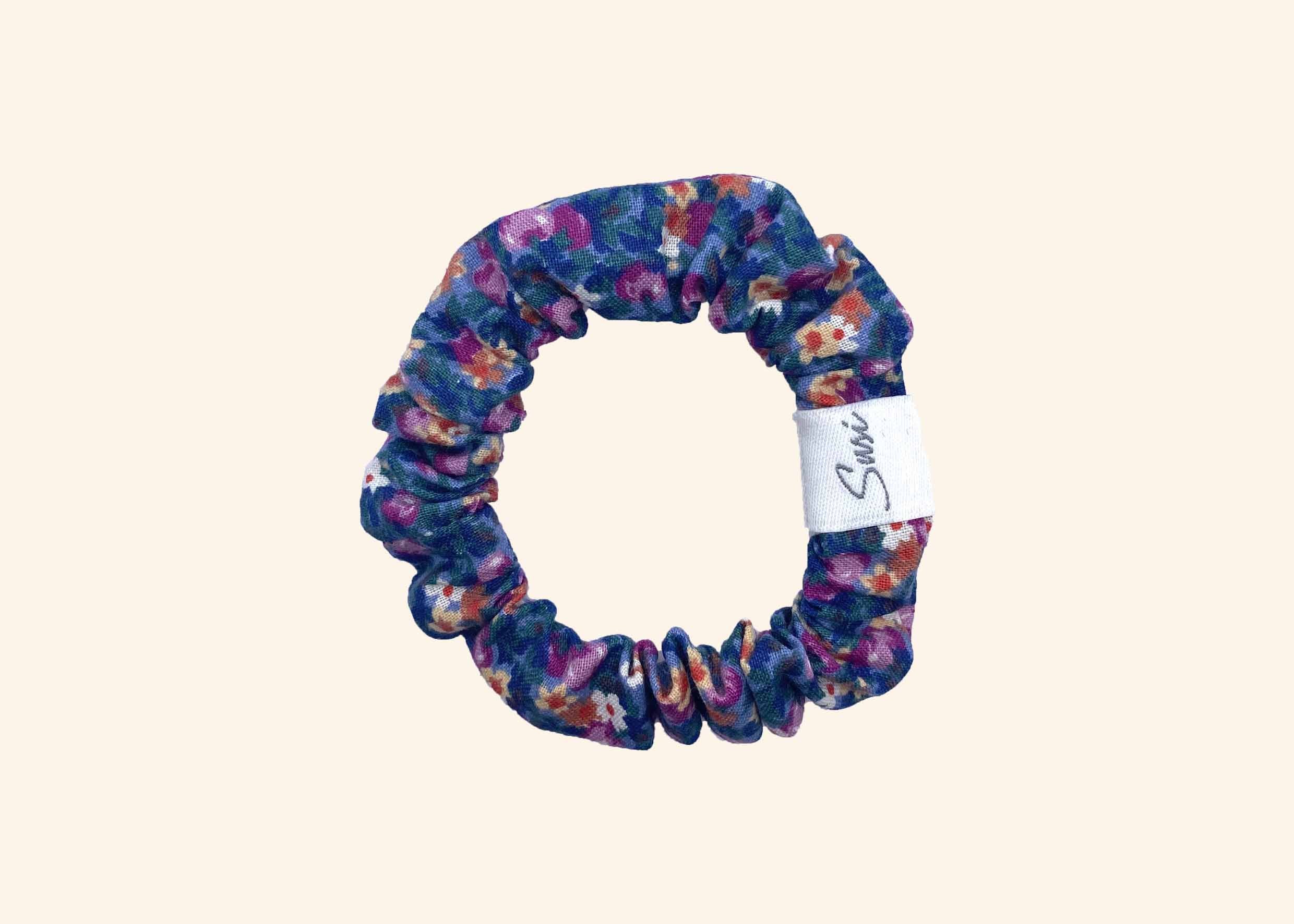Rebirth Hair Tie – Watercolour Flowers | Upcycled, Organic & Biodegradable