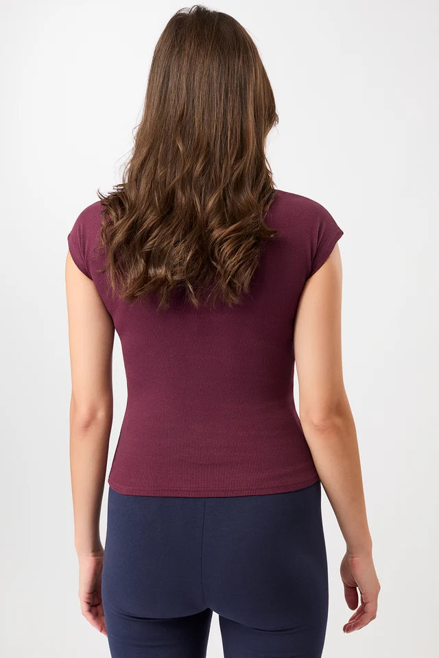 T-Shirt Slim Fit Ribbed | Prism