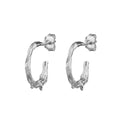 Twig Silver Hoop Earrings | The Gorse Bush, handgefertigte Ohrringe aus Sterlingsilber im organischen Zweig-Design