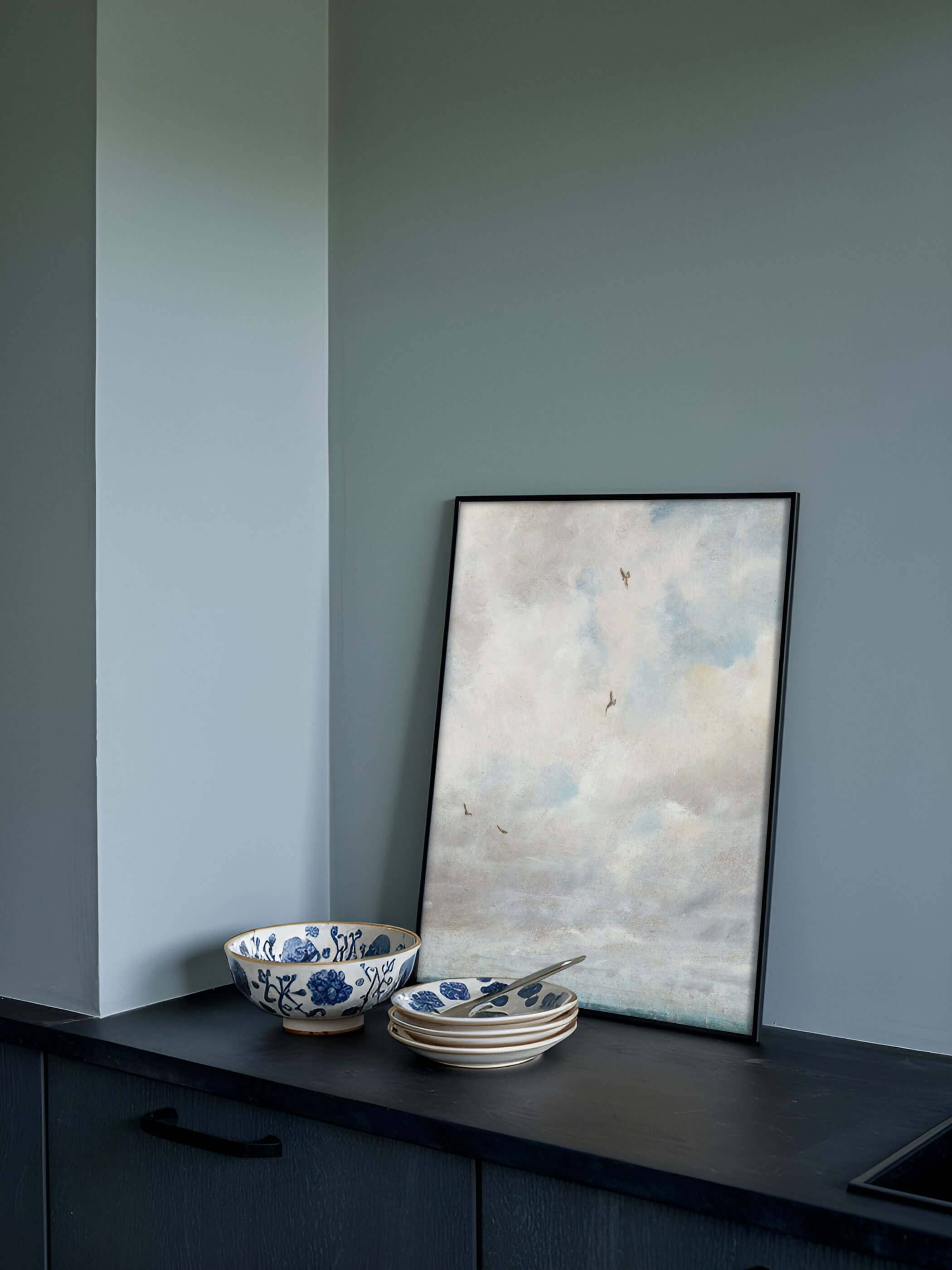 Himmelslandschaft – Vintage Wolken Kunstdruck: 30x40