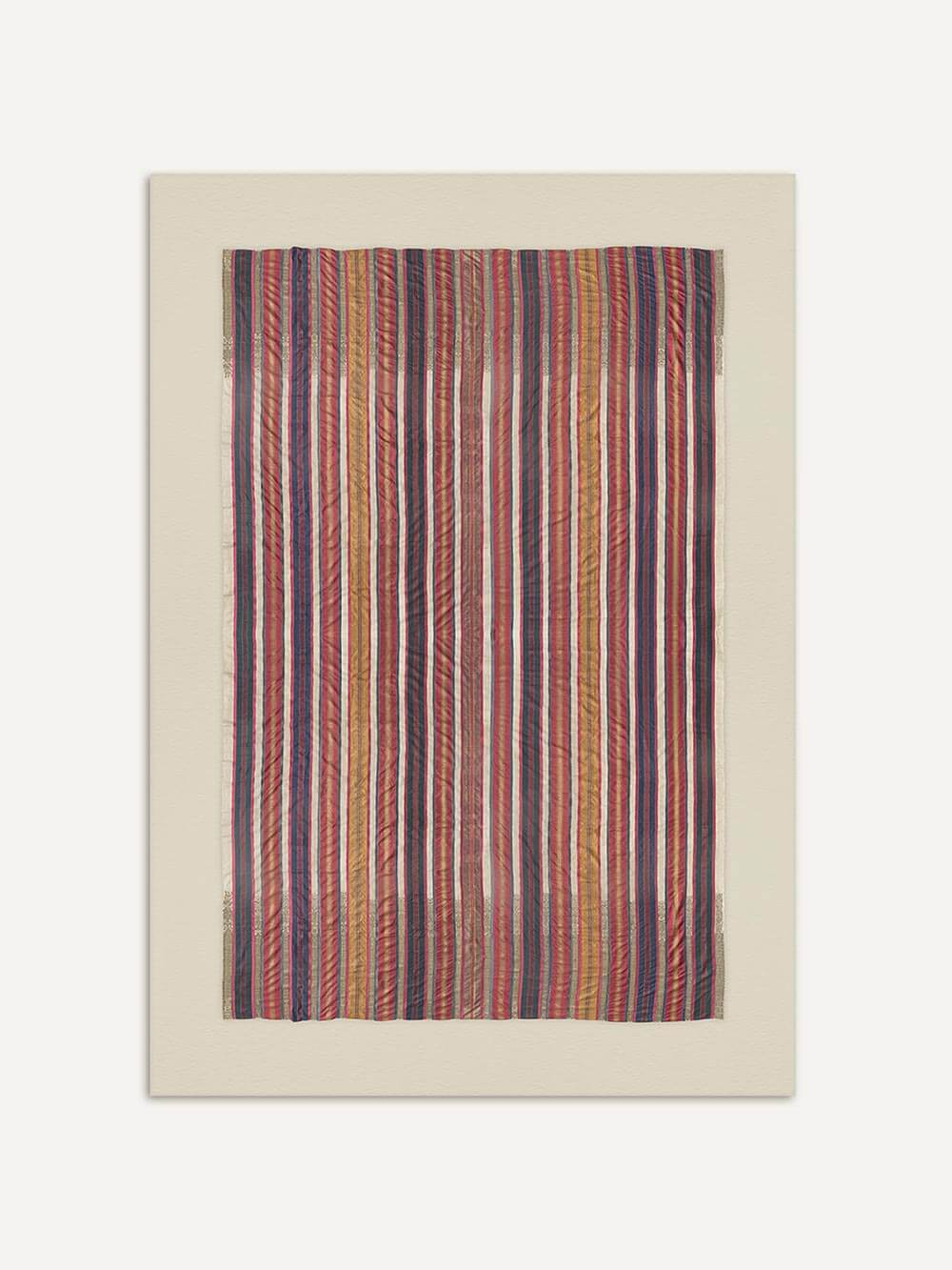 Boho Textil Kunstdruck – Feine Streifen: 30x40