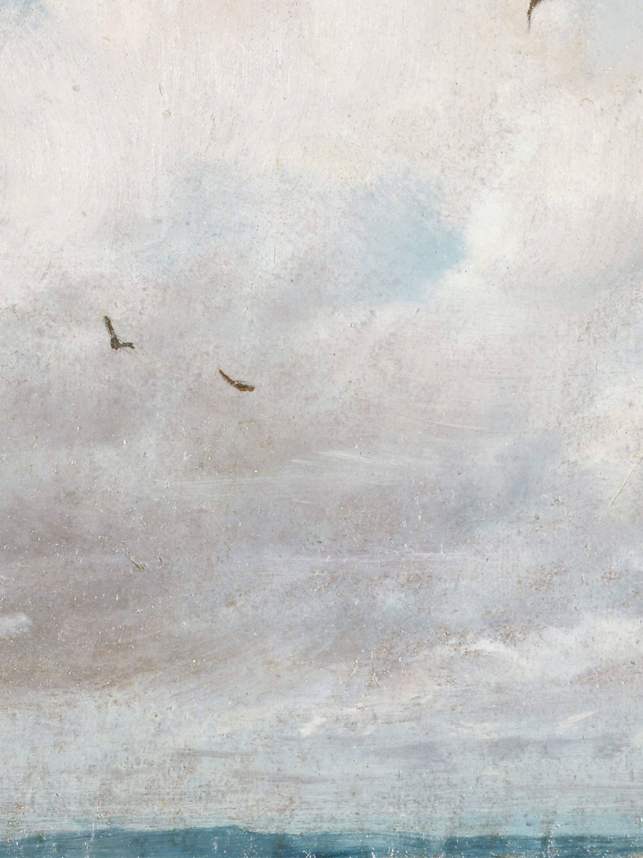 Himmelslandschaft – Vintage Wolken Kunstdruck: 30x40