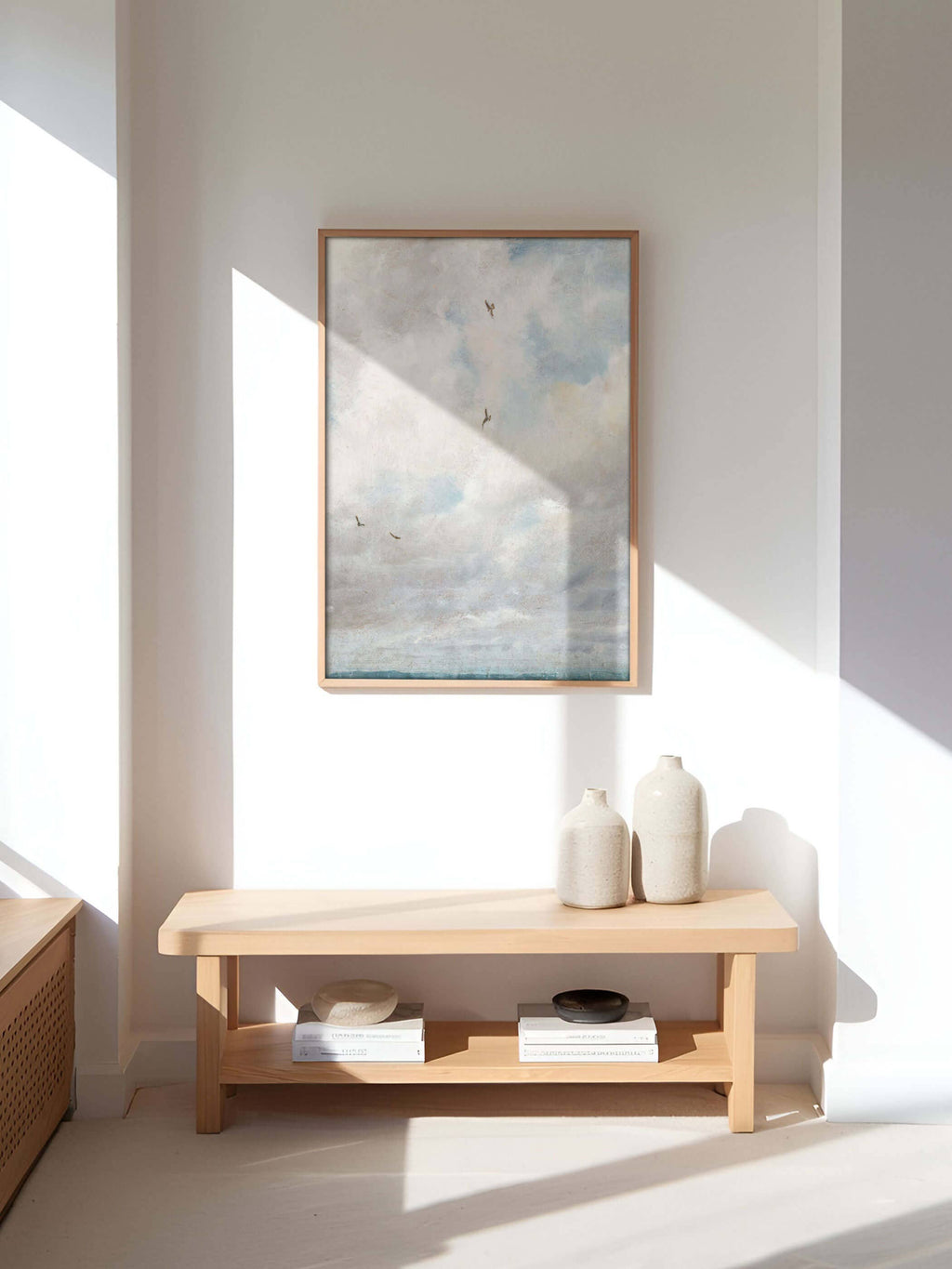 Himmelslandschaft – Vintage Wolken Kunstdruck: 30x40