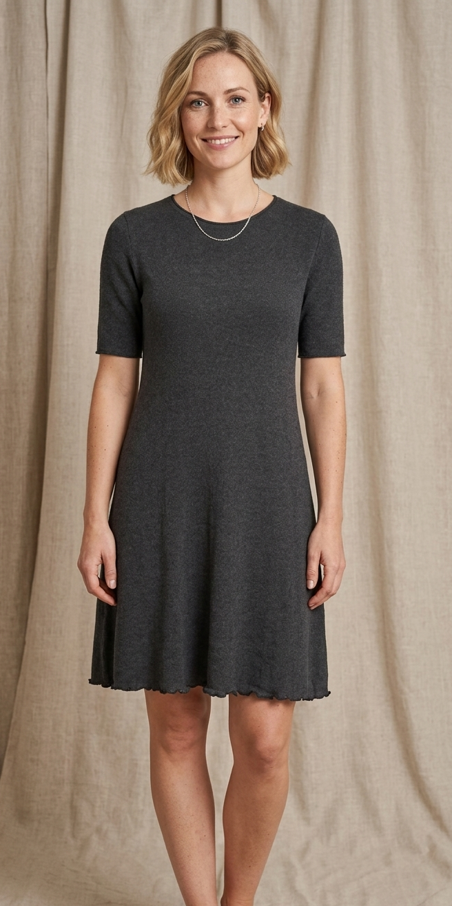 Kleid Jacquard aus 100% Bio Baumwolle