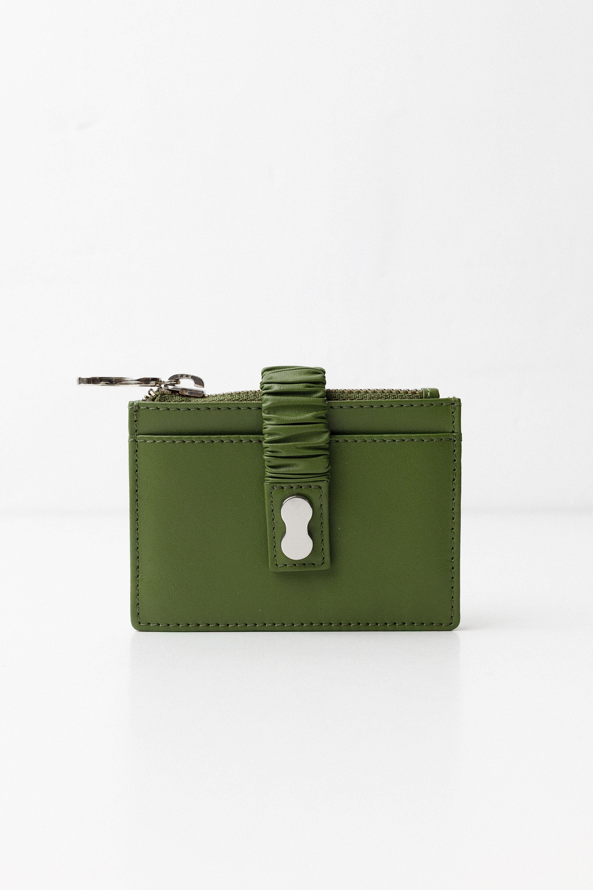 Leder-Geldbörse kompakt, TIVISSA Wallet, Portemonnaie Rindsleder, kleine Geldbörse mit Reißverschluss, nachhaltige Leder-Accessoires.