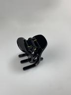 nachhaltige plastifreie Haarspange bio ohne plastik cellulose Haarklammer clawclip schwarz