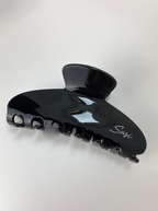 nachhaltige plastifreie Haarspange bio ohne plastik cellulose Haarklammer clawclip schwarz y2k