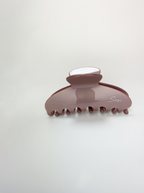 nachhaltige plastifreie Haarspange bio ohne plastik cellulose Haarklammer clawclip vegan altrosa braun qualität