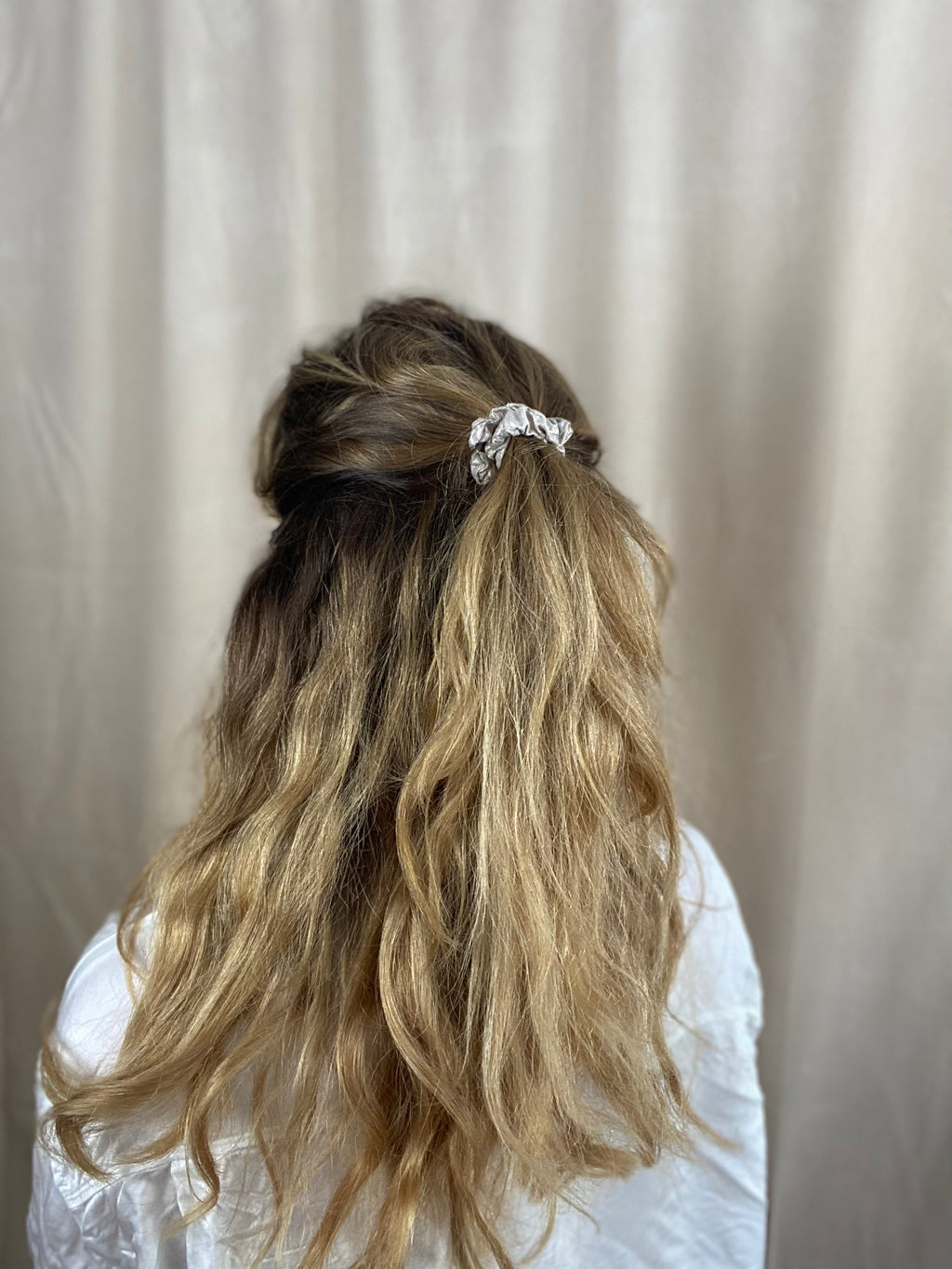 2 Pack Hair Tie Vintage Metallic Rose  Scrunchie Premium Hair Accessories | Made in Germany | Sustainable Susi