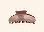 nachhaltige plastifreie Haarspange bio ohne plastik cellulose Haarklammer clawclip vegan altrosa braun qualität