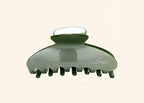 nachhaltige plastifreie Haarspange bio ohne plastik cellulose Haarklammer clawclip vegan grün salbei glossy qualität